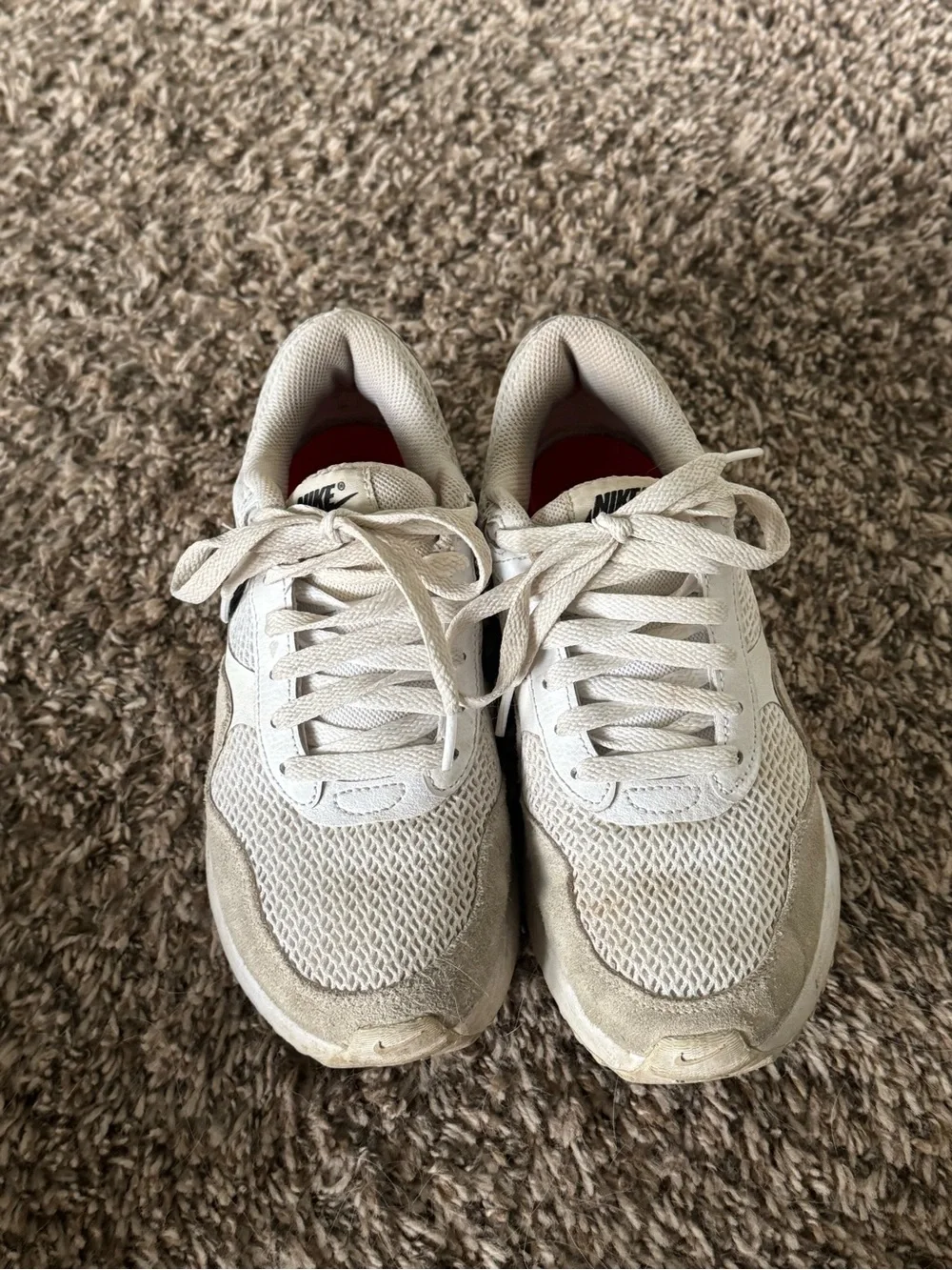 Nike Off-White and Black Low-Top Sneakers